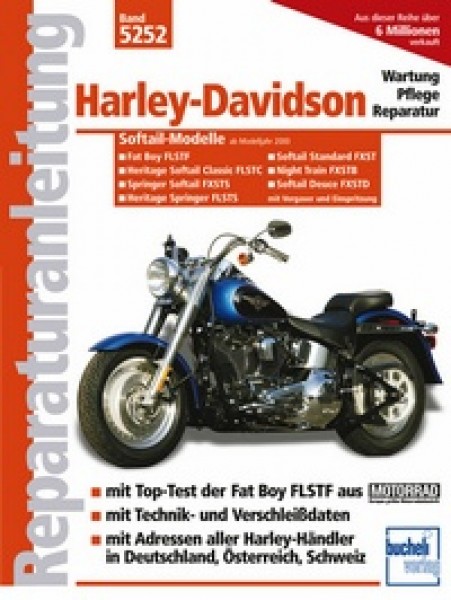 Bd. 5252 Reparatur-Anleitung HARLEY DAVIDSON Softail-Modelle mit Vergaser und Einspritzung, 00- ( FL