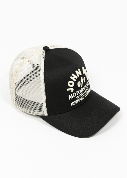 JOHN DOE CAP - TRUCKER HAT BLACK /WHITE