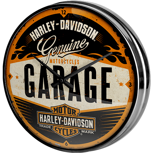 Wanduhr Harley-Davidson - Garage