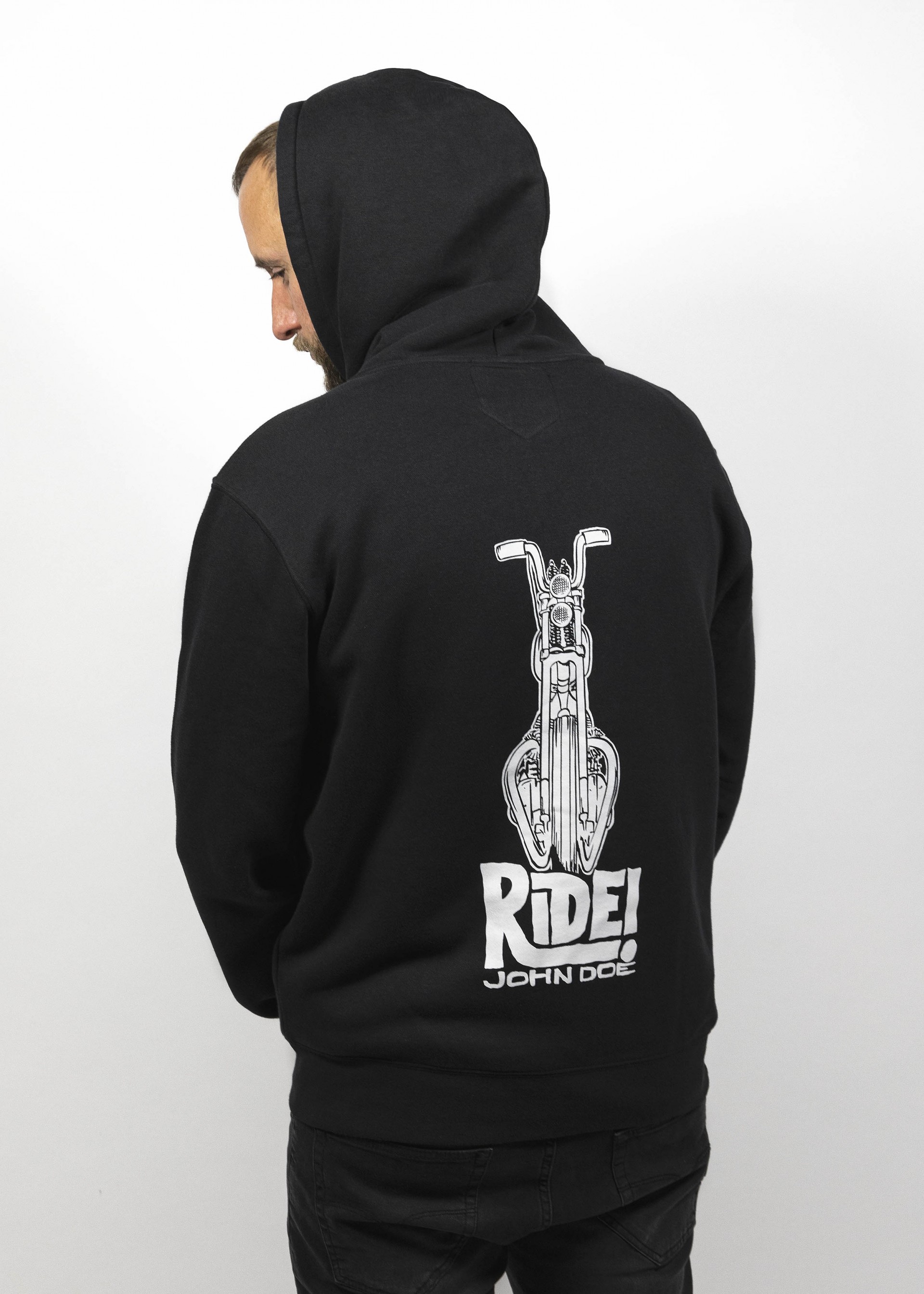 Biker zip up hoodies on sale