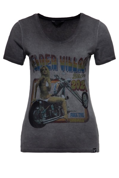King Kerosin Damen T Shirt V Neck - Velden Village