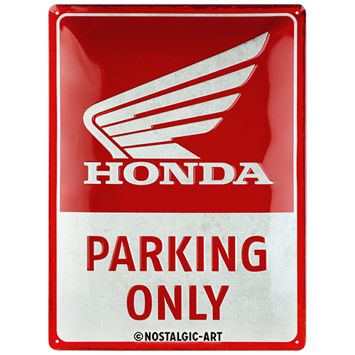 Blechschild 30 x 40 cm Honda MC - Parking Only