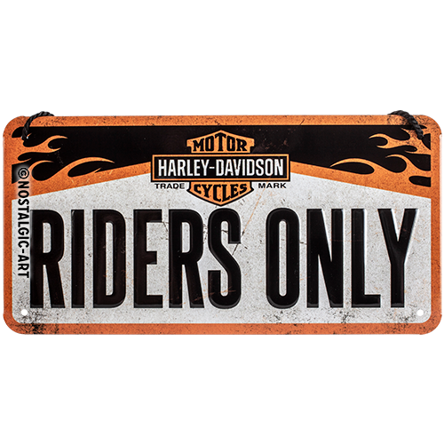 Hängeschild Harley-Davidson - Riders Only