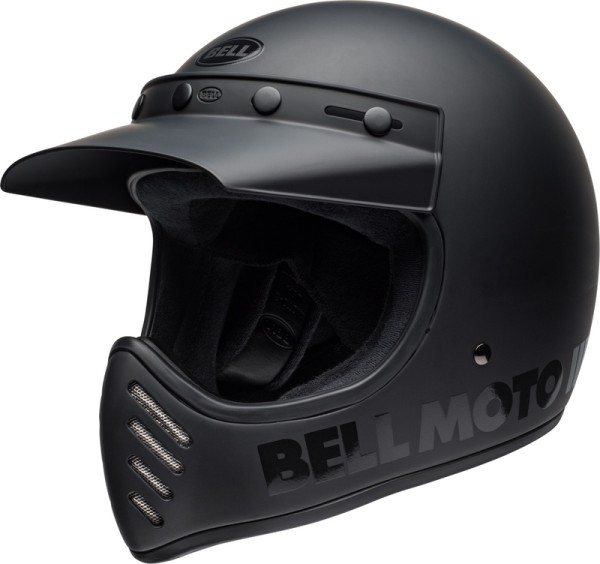 BELL Moto-3 Classic Helm - Matt/Glänzend Blackout