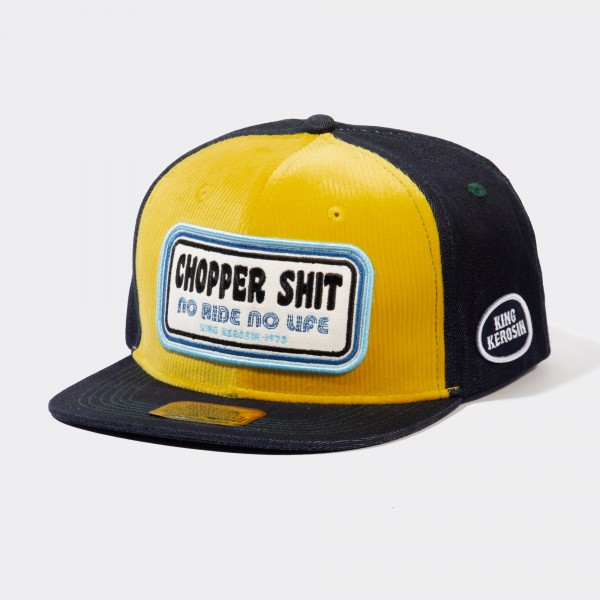 SNAPBACK CAP MIT CORD-FRONT »CHOPPER SHIT«