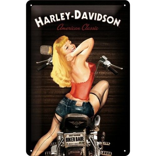 Harley-Davidson Biker Babe 30 x 20 cm (Länge / Breite)