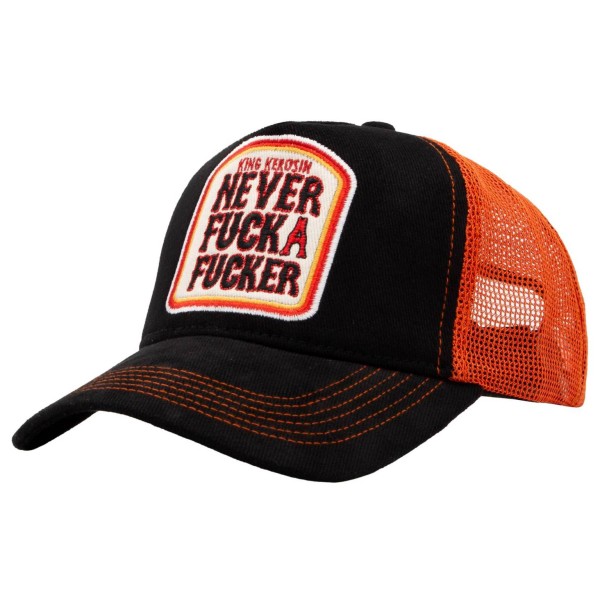 Herren Trucker Cap "Never Fuck a Fucker"