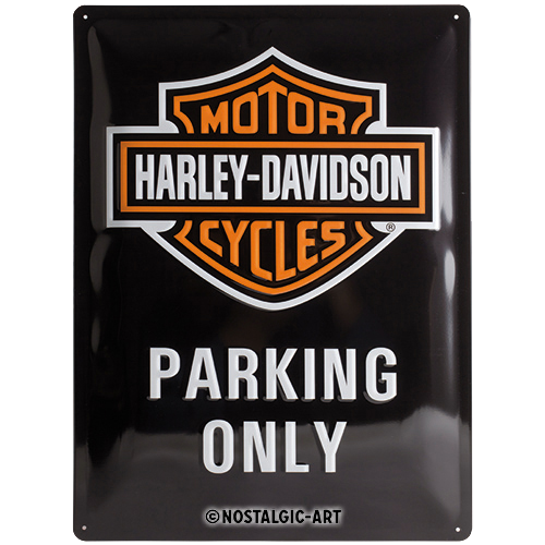 Blechschild 30 x 40 cm Harley-Davidson - Parking Only