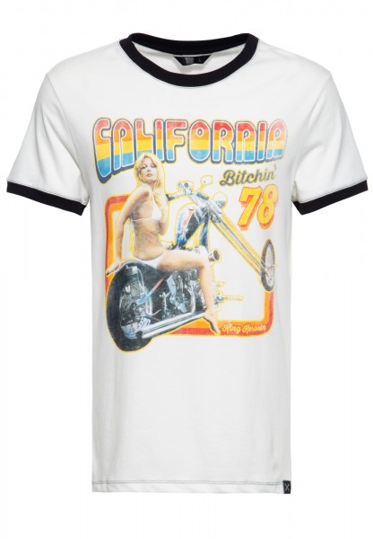 King Kerosin Contrast T-Shirt »California Bitchin«